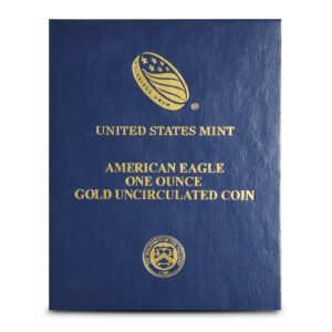 1 oz Burnished American Gold Eagle Coin (Random Year, Box + CoA)