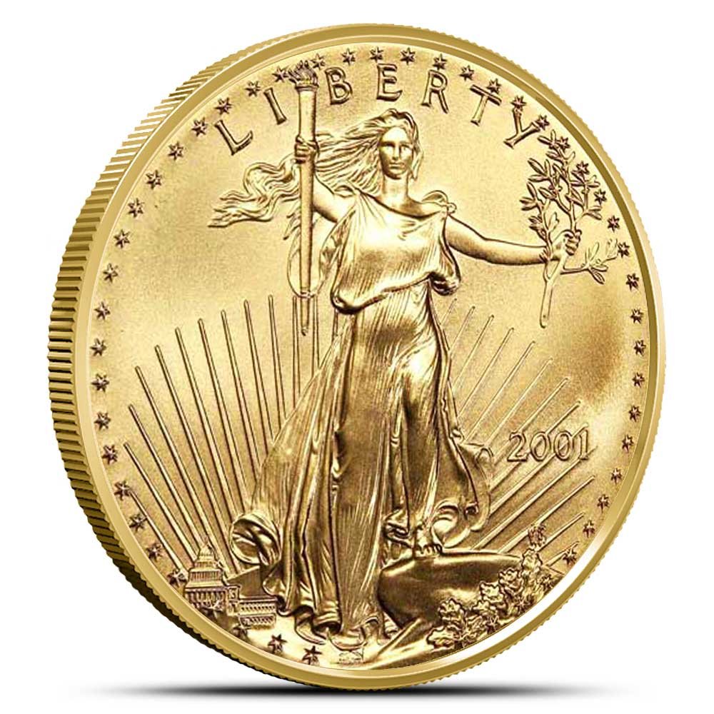 Buy 2001 1/2 oz American Gold Eagle Coin