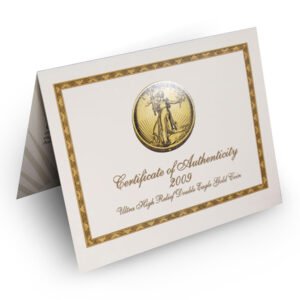 2009 Ultra High Relief Gold Double Eagle Coin (Box + CoA)