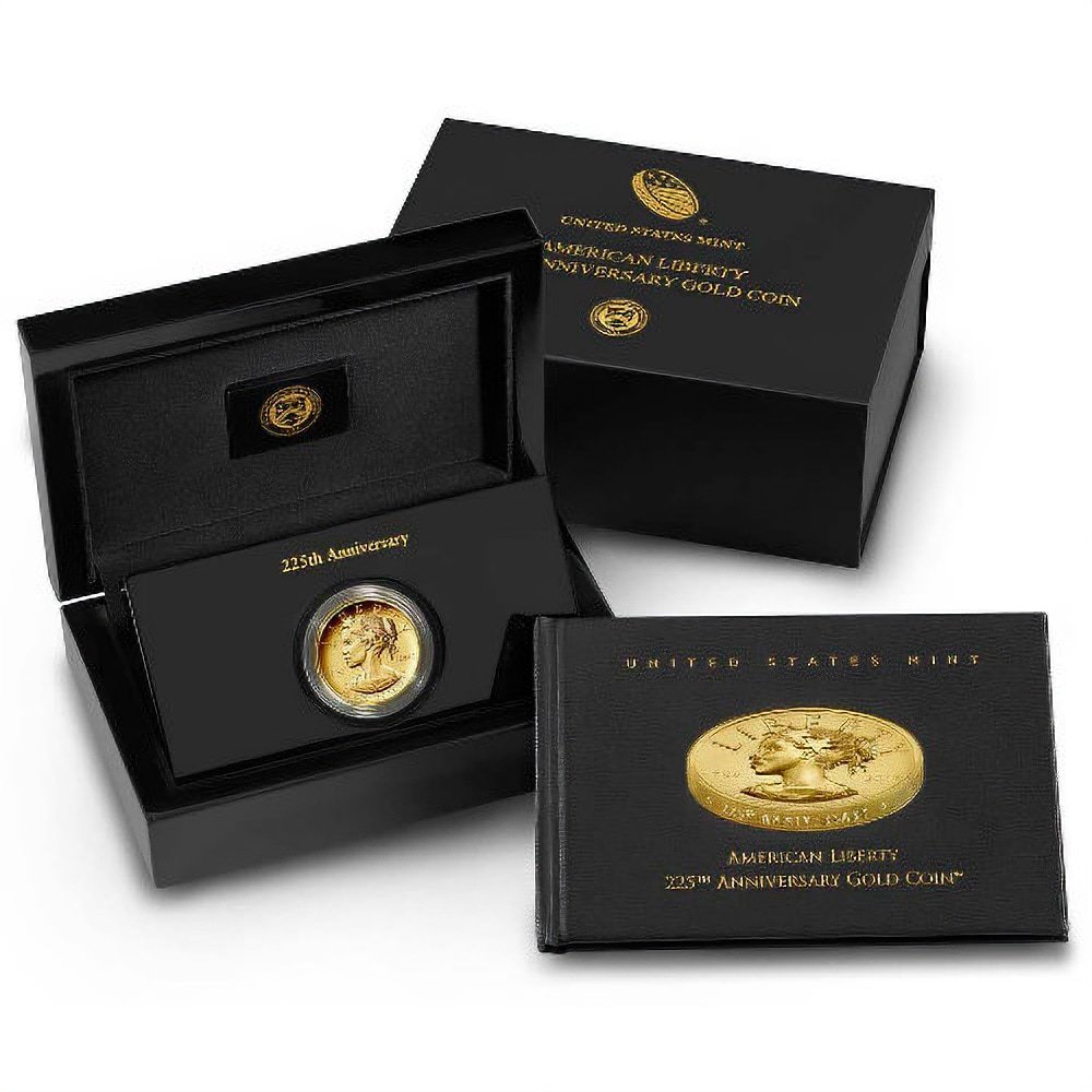 2017-W 1 oz High Relief 225th Anniversary American Liberty Gold Coin (Box + CoA) - Image 4