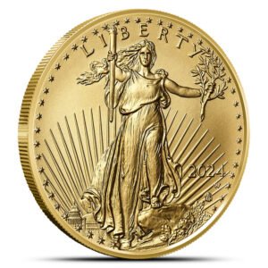 Buy 2024-W 1 oz Burnished American Gold Eagle Coin (Box + CoA)