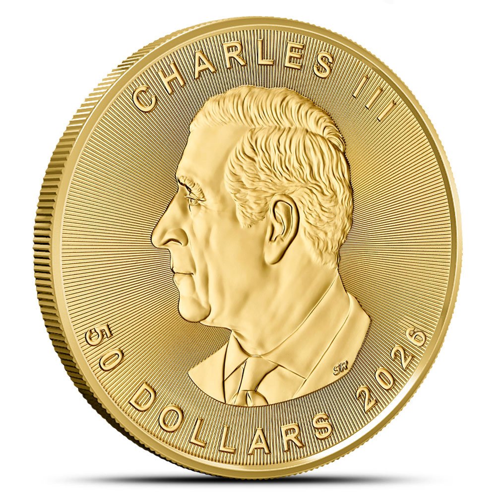 Buy 2026 1 oz Canadian Gold Maple Leaf Tube (10 Coins, BU) - Image 2
