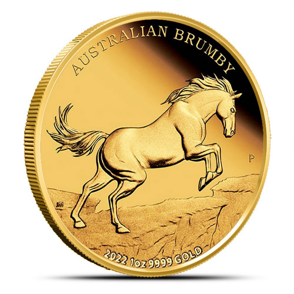 2022 1 oz Proof Australian Brumby Gold Coin