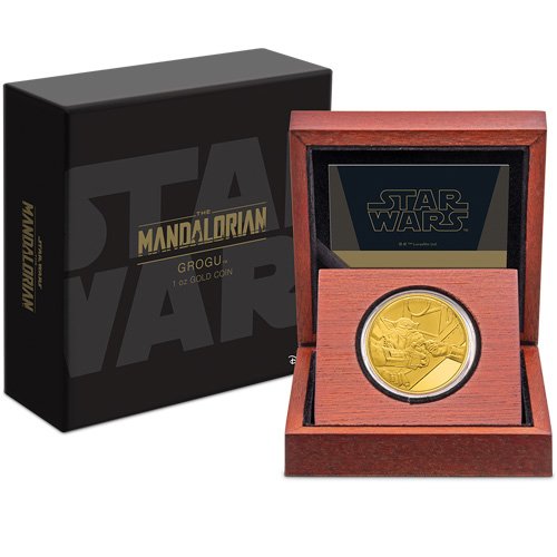 2022 1 oz Proof Niue Gold Mandalorian Grogu Coin - Image 3