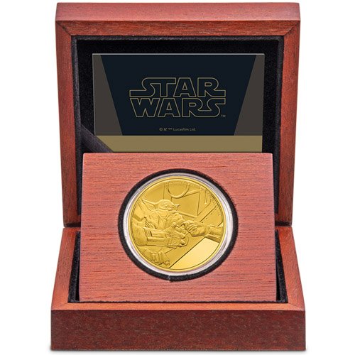 2022 1 oz Proof Niue Gold Mandalorian Grogu Coin - Image 4