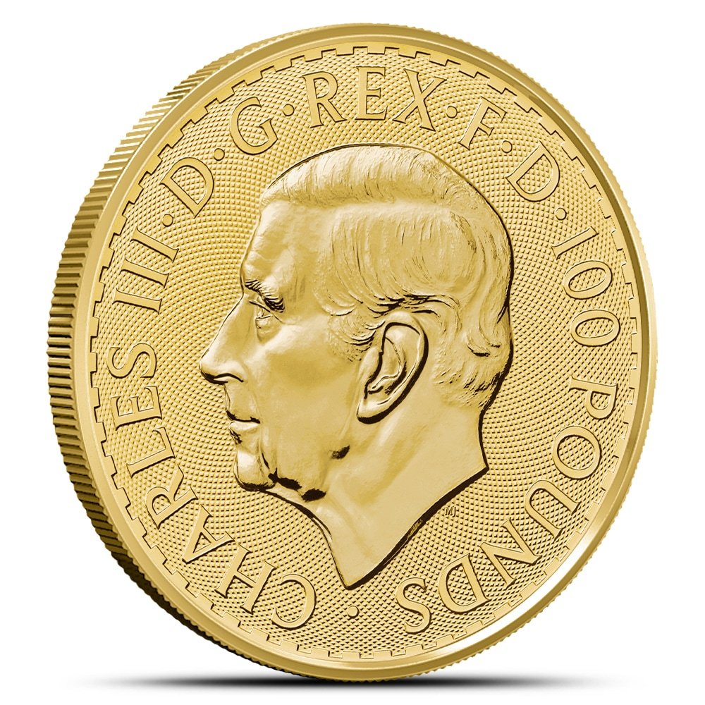 Buy 2023 1 oz British Gold Britannia Coin (BU, King Charles Obverse) - Image 2