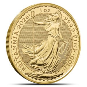 Buy 2026 1 oz British Gold Britannia Tube (BU, 10 Coins)